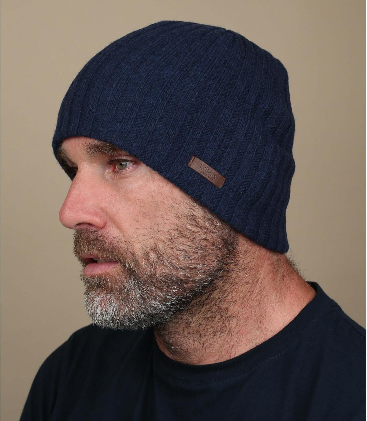 Wool haakon beanie - Haakon navy by Barts.